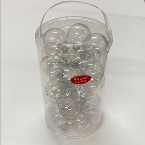 Clear Plastic DIY Ornaments 25 pc